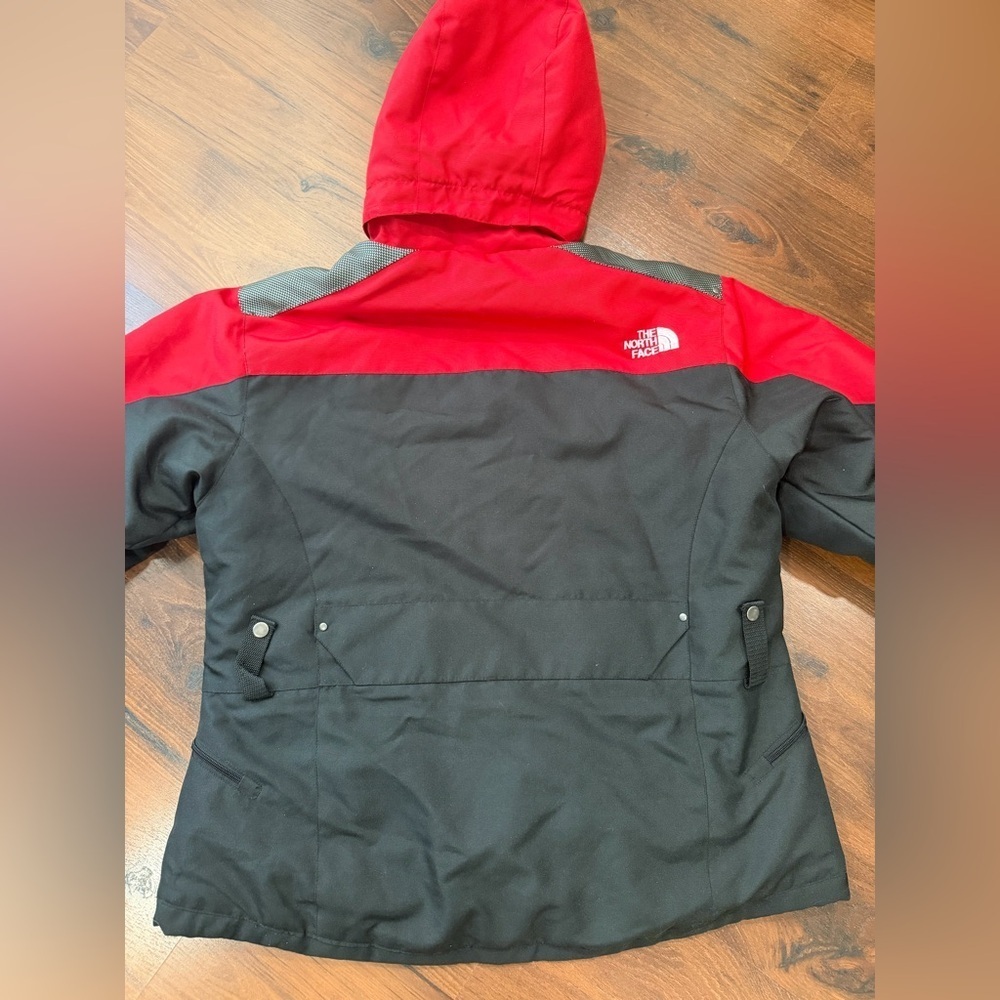 Vtg The North Face Steep Tech Jacket women's Sz 2XL Black Red Gray - Picture 8 of 8